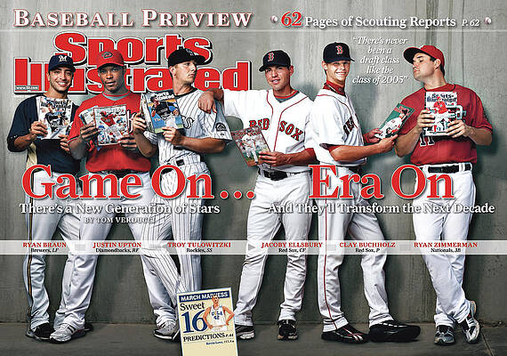 Baseball Stars on Magazine Cover Photograph