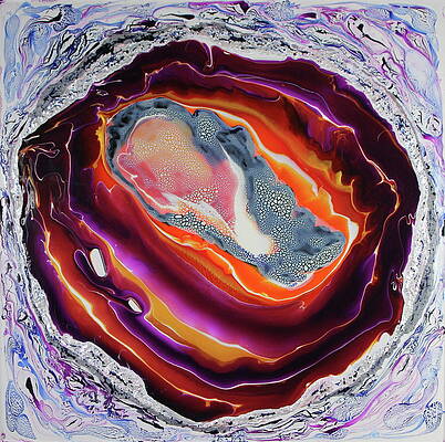 Textured Wall Art featuring the painting Geo 1 by Madeleine Arnett