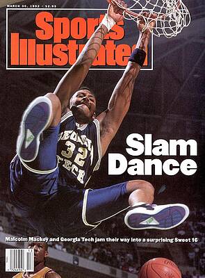 Basketball Slam Dunk on Sports Illustrated Photograph