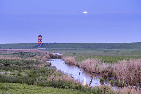 Germany Wall Art featuring the digital art Germany, Lower Saxony, Pilsum, North Sea, East Frisia, Ostfriesland, Pilsum Lighthouse by Christian Back
