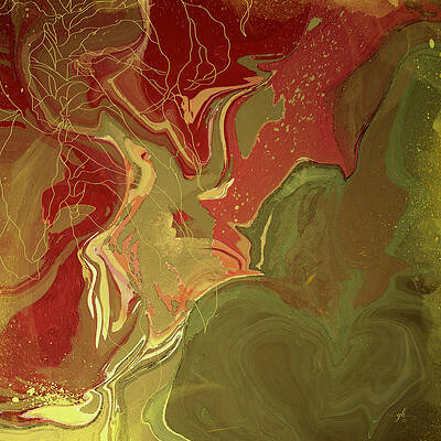 Organic Wall Art featuring the digital art Gilded Age by Gina Harrison