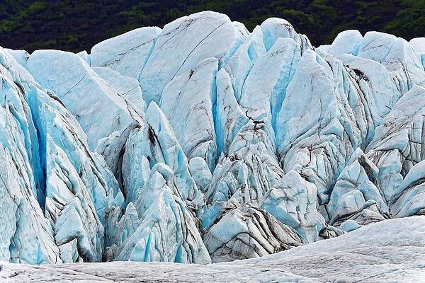 Alaska Photograph - Glacial Ice - Matanuska Glacier, Alaska by KJ Swan
