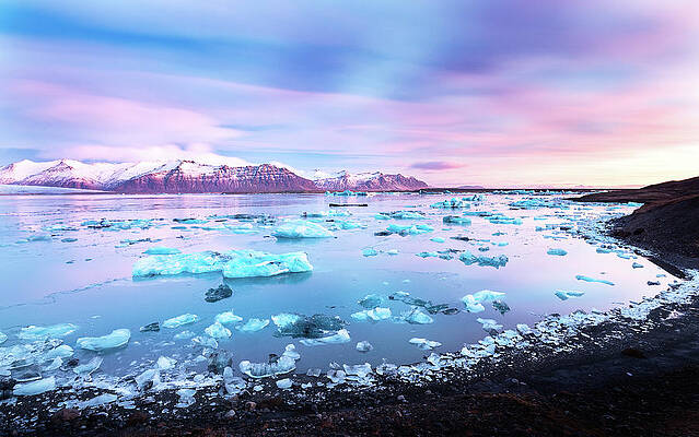 Mountain Wall Art featuring the photograph Glacial Pastels by Monamifoto
