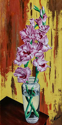 Gladiolas by Ashley Koebrick Schmidt