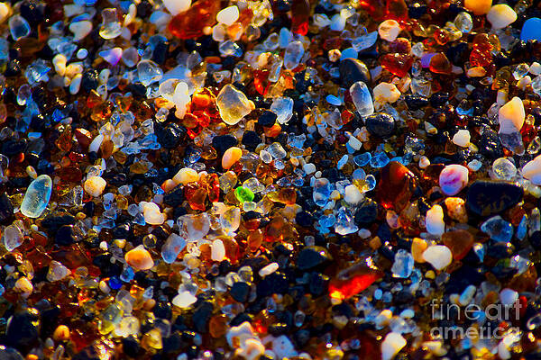 Wall Art featuring the photograph Sea Glass Gems by Debra Banks