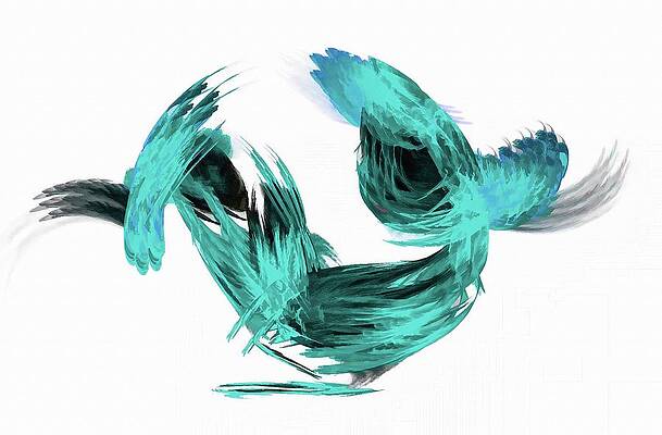 Wall Art featuring the digital art Glory Light Blue by Don Northup