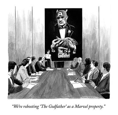 Marvel Godfather Reboot Meeting Drawing