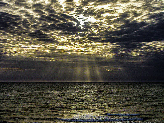 Sky Wall Art featuring the photograph Gods Sun Rise by Louis Dallara