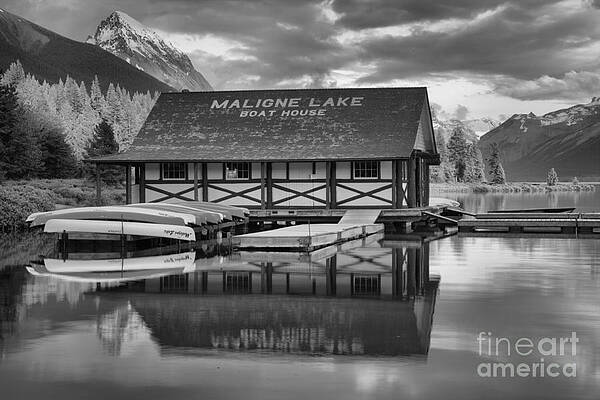 Wall Art featuring the photograph Golden Glow Under Stormy Skies Black And White by Adam Jewell