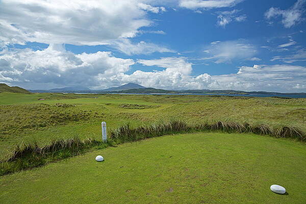 Golf Course with Mountain View Wall Art
