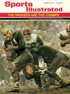Jim Taylor in Packers Championship Game Wall Art