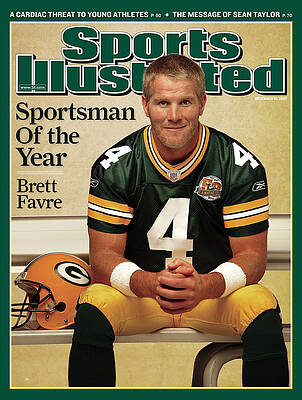 Brett Favre on Sports Illustrated Cover Wall Art
