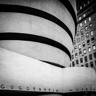 North America Wall Art featuring the digital art Guggenheim Museum, Nyc by Antonino Bartuccio