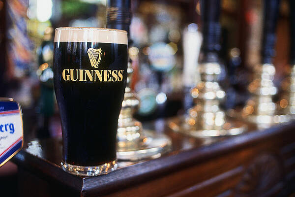 Ireland Wall Art featuring the digital art Guinness Beer, Dublin, Ireland by Stefano Torrione