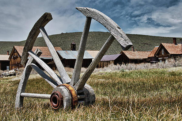 Historical Wall Art featuring the photograph Hammer Head Wagon Weel by American Landscapes