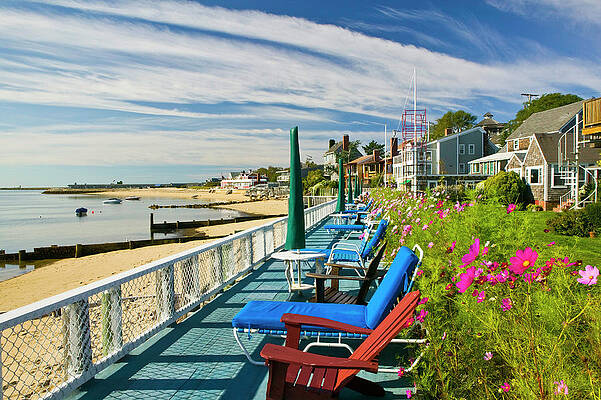 Ma Wall Art featuring the digital art Harbor, Provincetown, Cape Cod, Ma by Walter Bibikow