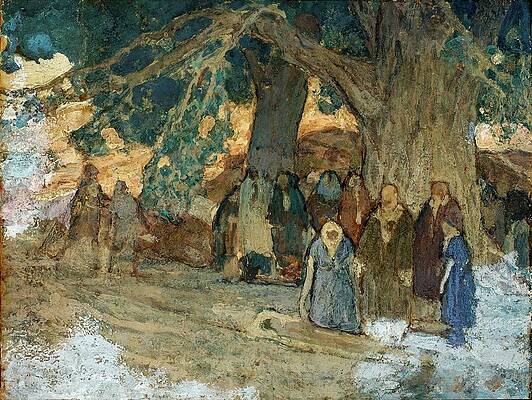 Jesus Healing Under a Tree Wall Art
