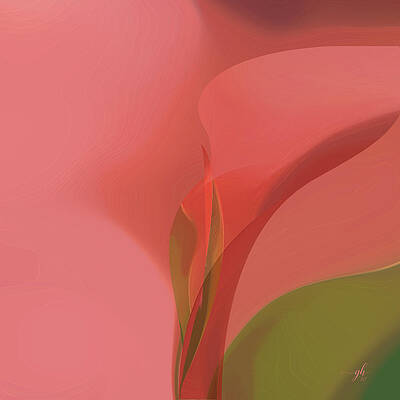 Organic Wall Art featuring the digital art Heart Of The Matter by Gina Harrison