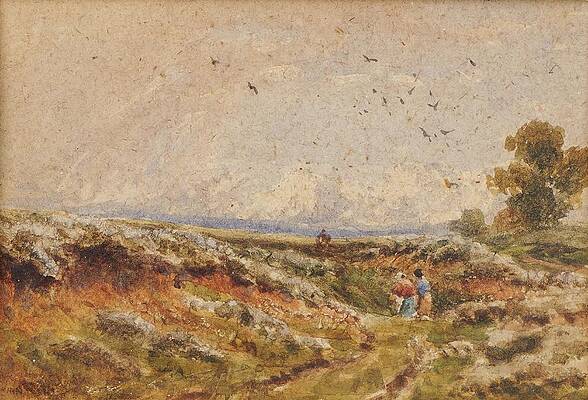 David Cox Painting - Heath Scene by David Cox