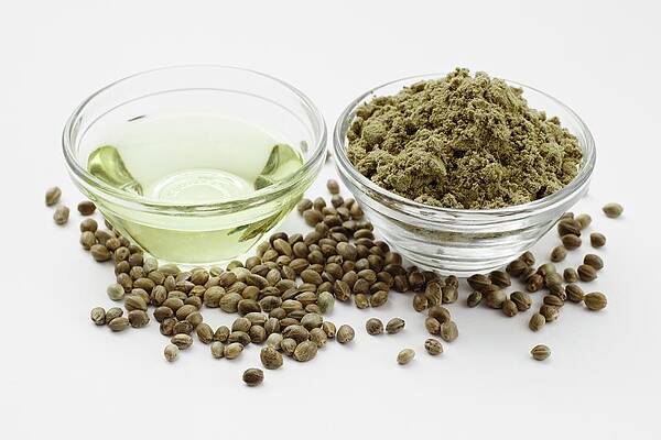 Hemp Oil And Hemp Flour Print