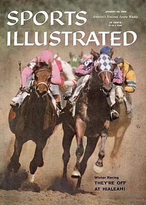 Horse Racing at Hialeah Wall Art