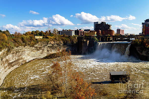Fall Photograph - High Falls Gorge by William Norton