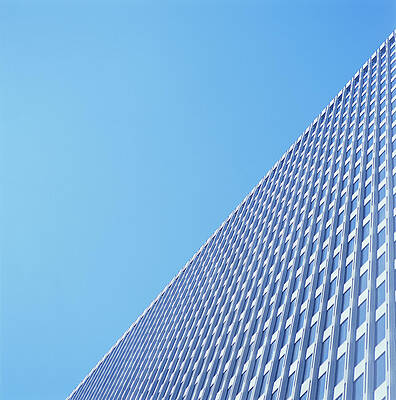 Wall Art featuring the photograph High-rise Office Building, Low Angle by Kim Steele