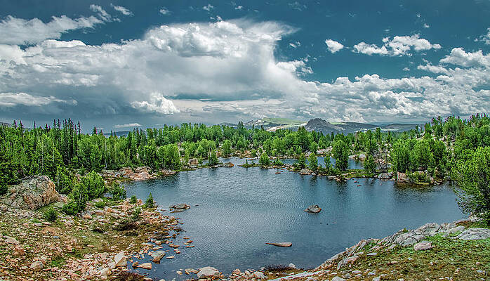 Serene Photograph - Higher Elevations by Marcy Wielfaert