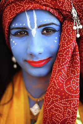 Wall Art featuring the photograph Hindus Gather In Watford For The by Dan Kitwood