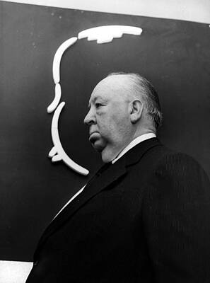 Profile of Alfred Hitchcock Wall Art