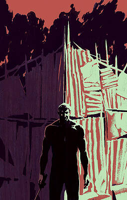 Shadowy Figure in a Dark Alley Wall Art