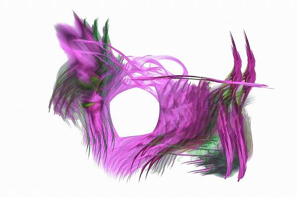 Wall Art featuring the digital art Hole In The Head Magenta by Don Northup