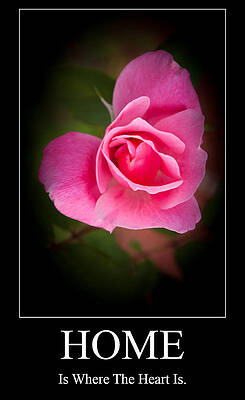 Summer Wall Art featuring the photograph Home Is Where The Heart Is by Joann Copeland-Paul