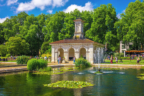 U S Wall Art featuring the digital art Hyde Park, London, England by Olimpio Fantuz