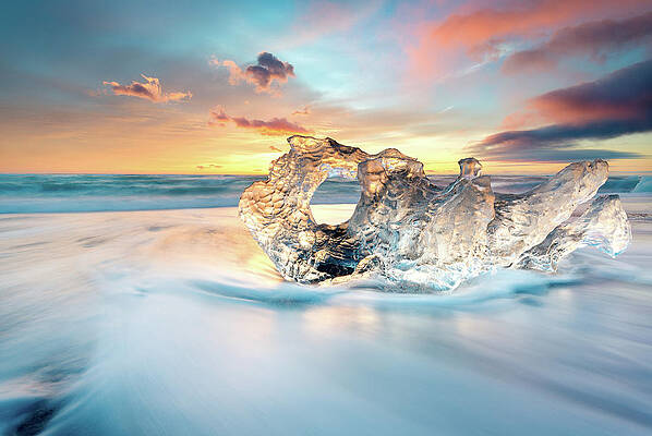 Wave Wall Art featuring the photograph Ice Ring by Monamifoto