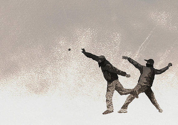 Wall Art featuring the digital art Illustration Of Terrorists Throwing Bomb by Malte Mueller