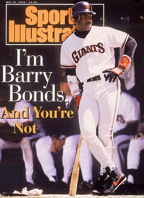 Barry Bonds on Sports Magazine Cover Photograph