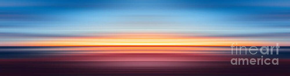 Vibrant Photograph - India Colors - Abstract Wide Sunset by Stefano Senise
