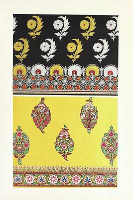 John Charles Robinson Painting - Indian Embroidered Satin Stuffs For Dresses by John Charles Robinson