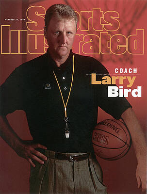 Larry Bird on Sports Illustrated Cover Photograph