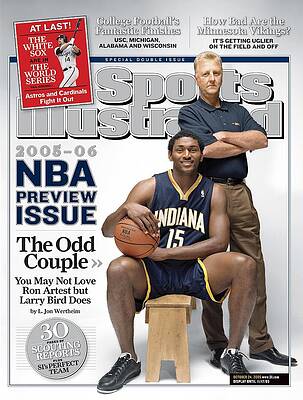 Ron Artest and Larry Bird on Sports Illustrated Wall Art