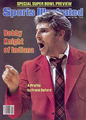 Bobby Knight on Sports Illustrated Cover Photograph