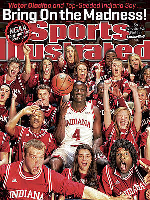 Victor Oladipo with Indiana Basketball Team Photograph