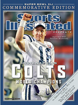 Peyton Manning Celebrates Colts' Victory Photograph