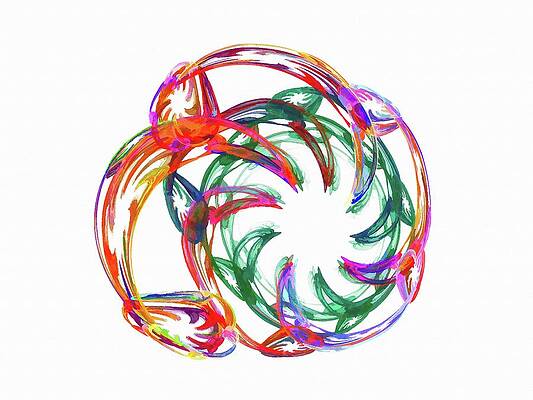 Wall Art featuring the digital art Inner Teeth Dark Green by Don Northup