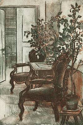 Eero Jarnefelt Painting - Interior Of Suviranta by Eero Jarnefelt