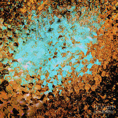 Blue Wall Art featuring the painting Isaiah 40 31. On Eagle's Wings by Mark Lawrence