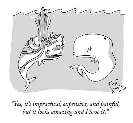 Whales Discuss Impractical Choices Drawing