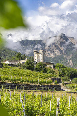 Destination Wall Art featuring the digital art Italy, Aosta Valley, Aosta District by Marco Arduino