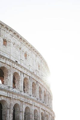 Eurasian Digital Art - Italy, Latium, Roma District, Rome, Roman Forum, Coliseum by Suzy Bennett